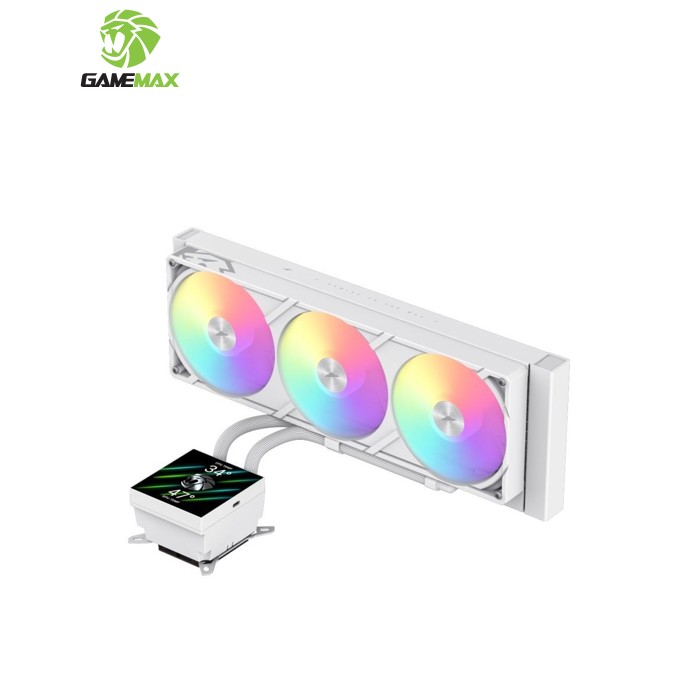 Система жидкостного охлаждения Gamemax GLACIER 360 LCD WH