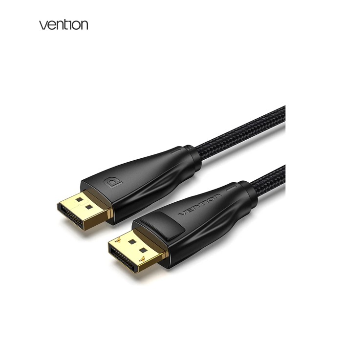 Кабель мультимедийный DisplayPort M to DisplayPort M 2.0m 8K60Hz black Vention (HCCBH)