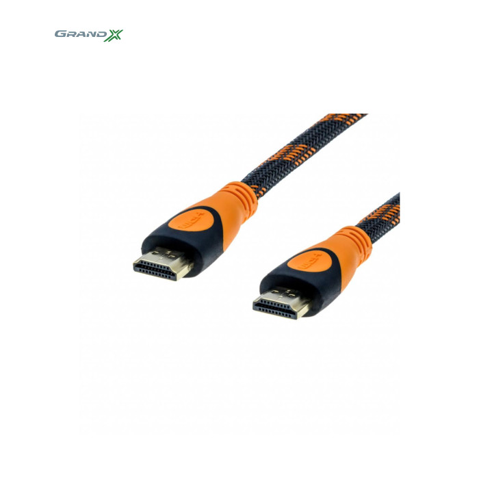 Кабель мультимедійний HDMI M to HDMI M 5.0m 4K Grand-X (HDN05-4K)