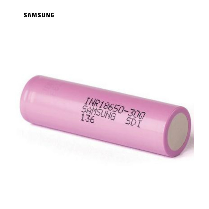 Аккумулятор 18650 3000mAh 15A, 4.2/3.6/2.5V, PINK Samsung (INR18650-30Q / 17469)