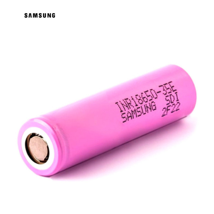Аккумулятор 18650 3350mAh, 8A, 4.2/3.6/2.5V, pink Samsung (INR18650-35E)