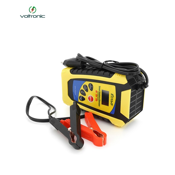 Автоматичне ЗУ для акумулятора Katbo KTB-BC1803 6V / 12V / 24V,2-6A,LCD,клеми(AGM / GEL / Lead / MF)