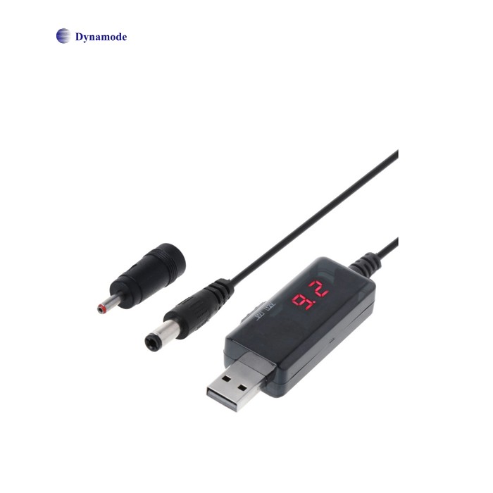 Кабель питания USB to DC 3.5x1.35mm + 5.5x2.1mm 9V-12V Dynamode (KWS-912V)
