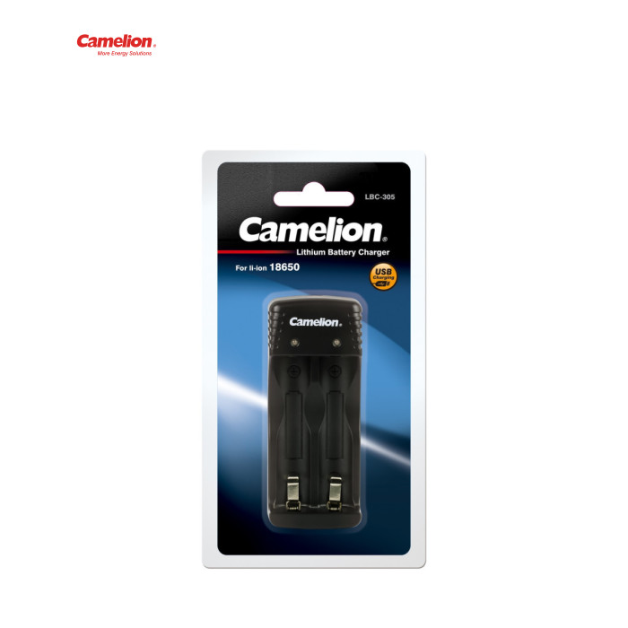 Зарядное устройство для аккумуляторов Camelion Lithium-ion charger for 2x Li-Ion 18650, Input DC 5V-1A (LBC-305)