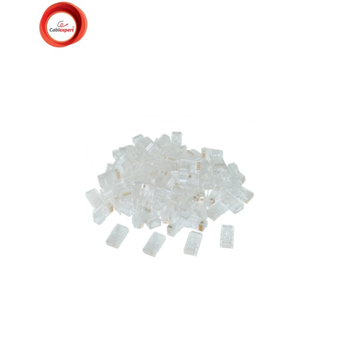 Конектор RJ45 cat.6 UTP 8P8C * 50 (позолоч. конт.) Cablexpert (LC-8P8C-002/50)