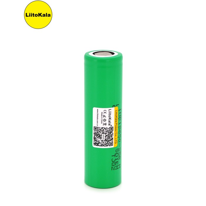 Акумулятор 18650 Li-Ion LiitoKala Lii-25R, 2500mah (2450-2650mah), 3.7V (2.75-4.2V), Green, PVC BOX