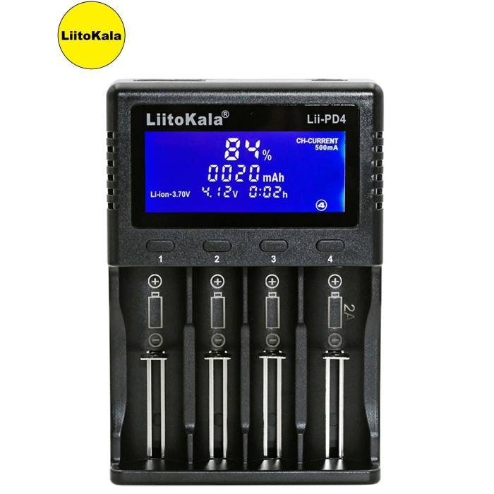 Зарядний пристрій LiitoKala Lii-PD4, 4x(LiOn/LiFePO4/NiMH/NiCd), display