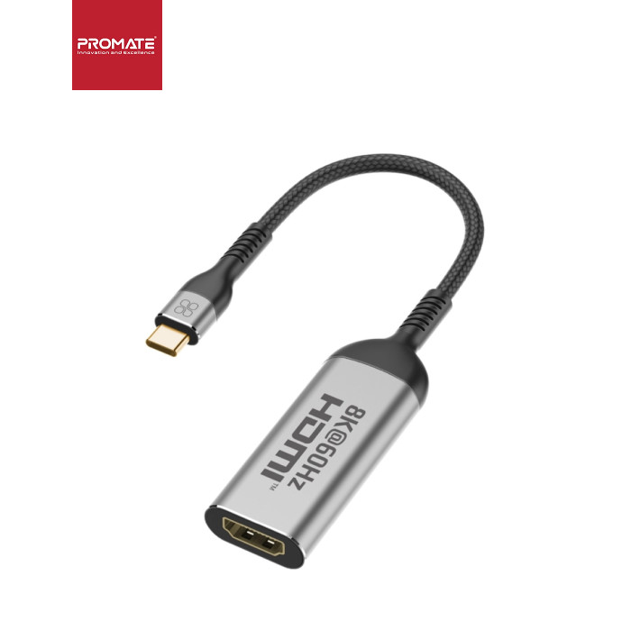 Адаптер USB-C to HDMI M 2.0m Promate (medialink-8k.grey)