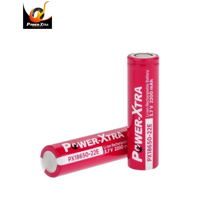 Аккумулятор 18650 2200mAh, 3.7V, red Power-Xtra (PX18650-22R / 29749)