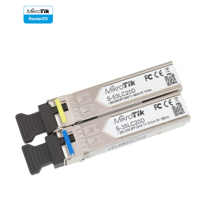 Модуль SFP Mikrotik S-35LC20D + S-53LC20D (S-3553LC20D)
