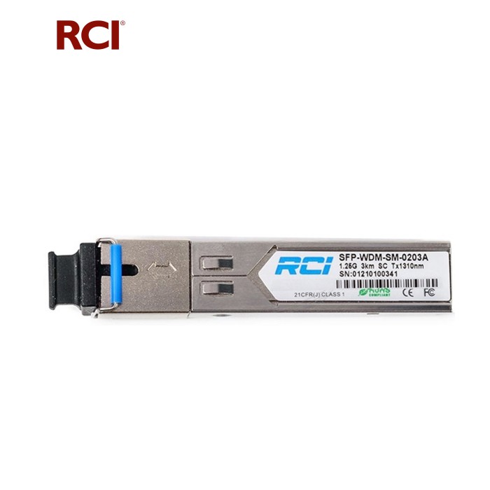 Модуль SFP 1G, 3km, LC, Tx 1550nm RCI (SFP-WDM-SM-0203B-LC)