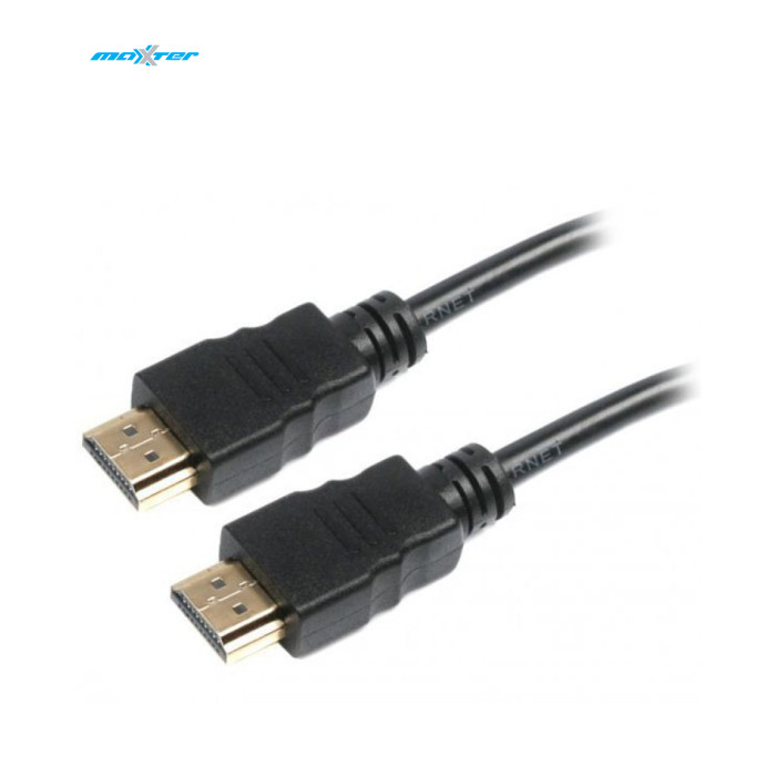 Кабель мультимедійний HDMI M to HDMI M 1.0m Maxxter (VB-HDMI4-1M)