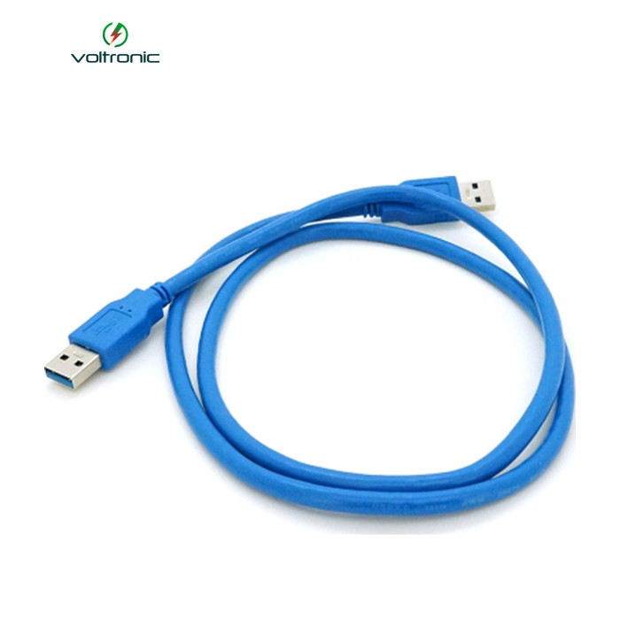 Дата кабель USB 3.0 AM/AM 1.5m blue Voltronic (YT-3.0AM+AM-1.5)