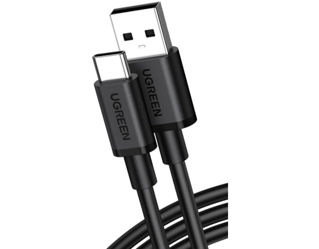 Дата кабель USB 2.0 AM to USB-C 2.0m 3A black Ugreen (85478)
