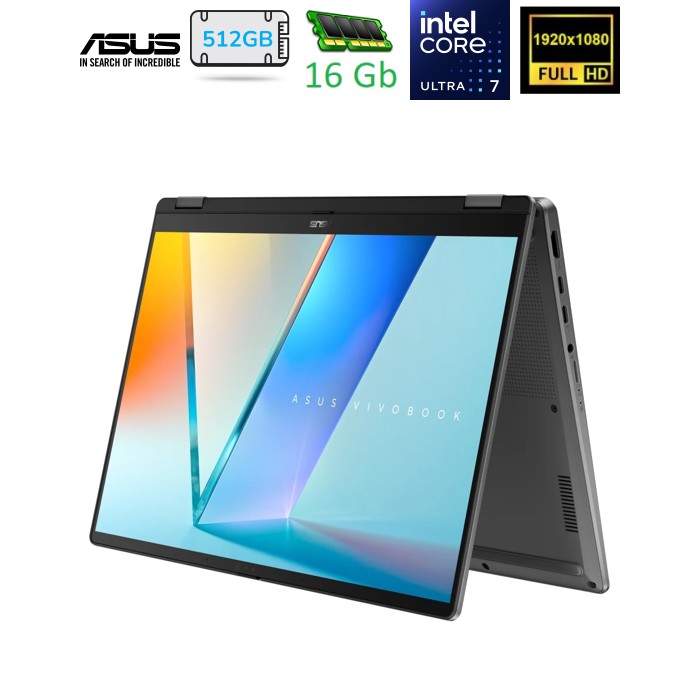 ноутбук 16FMT_OLED/U7-355/16/512/Intel HD/W11/BL/S /Matte Gray TP3607AA-SI048W