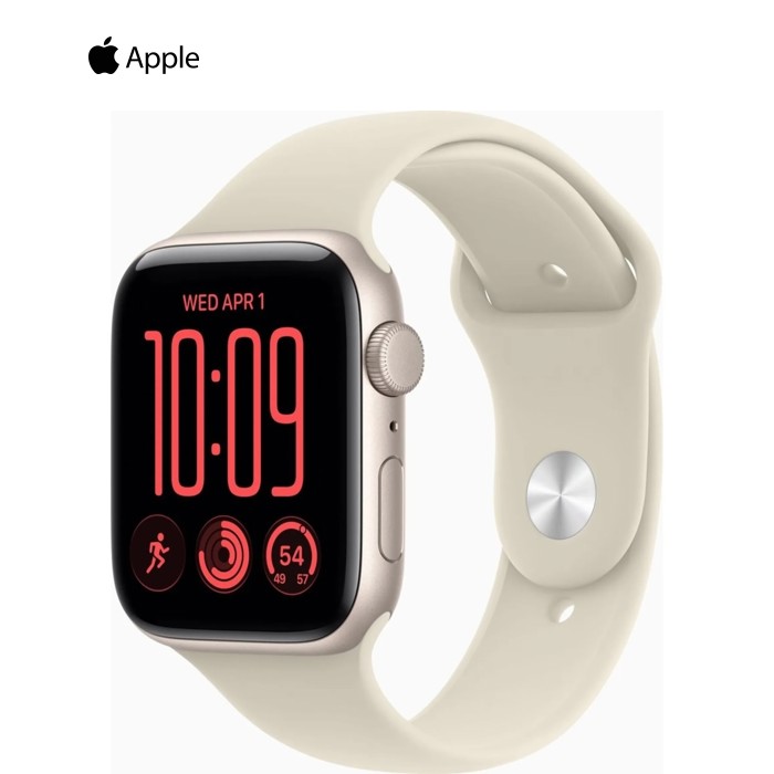 Смарт-годинник Apple Watch SE 3 2026 GPS 40mm Starlight Aluminium Case with Sand Sport Band - M/L (MJKW4RK/A)