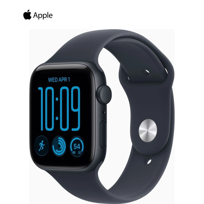 Смарт-часы Apple Watch SE 3 2026 GPS 44mm Midnight Aluminium Case with Navy Blue Sport Band - M/L (MJL94RK/A)
