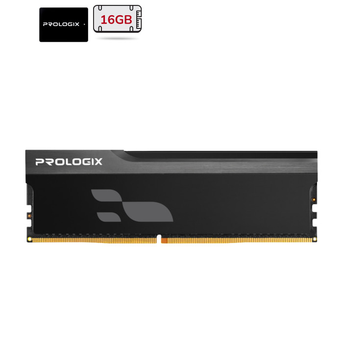 Модуль пам`ятi DDR5 16GB/6000 Prologix Onyx Black (PRO16GB6000YB5)