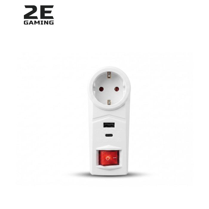 Мережевий подовжувач 2E TВ-Т05, 4*USB White (ТВ-Т05-White)