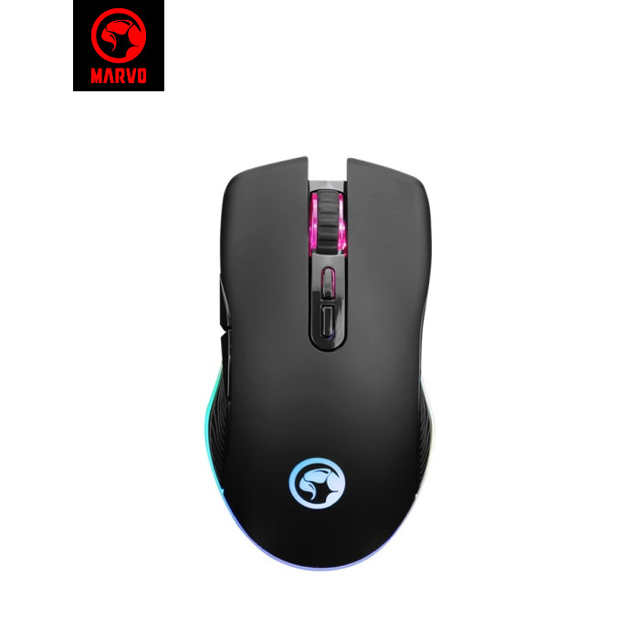 Мышка Marvo M421 Multi-LED USB Black (M421)