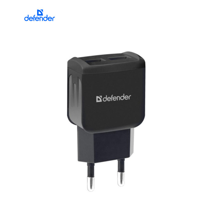 Зарядное устройство Defender UPС-21 2xUSB,5V/2.1А кабель microUSB (83581)