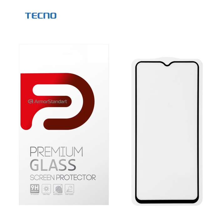 Скло захисне Armorstandart Full Glue TECNO POP 4 Pro (BC3) Black (ARM58130)